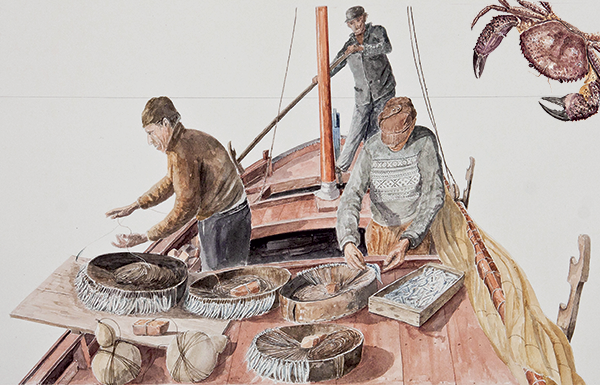 Luigi Divari venise dessins bateaux