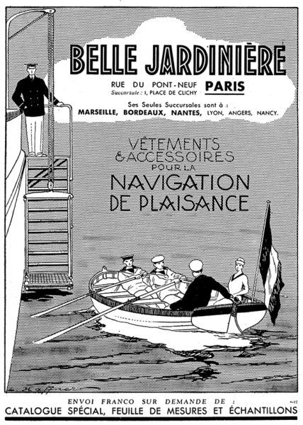 Publicité nautisme bateaux histoire