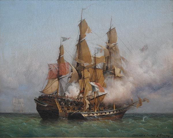 portrait peintre marine, peintres marine, Louis Garneray, Louis Garneray peintre marine