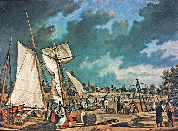 portrait peintre marine, peintres marine, Louis Garneray, Louis Garneray peintre marine