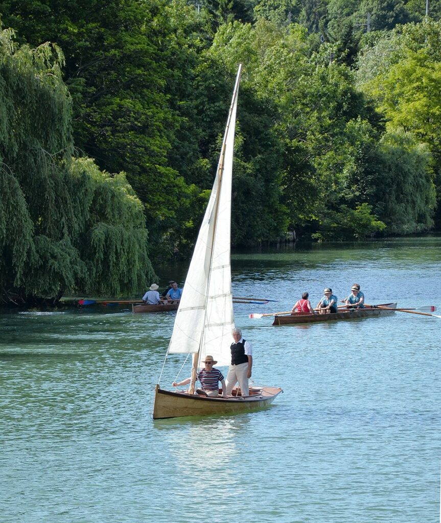 Voile aviron : la régate 1900 à Joinville-Le-Pont