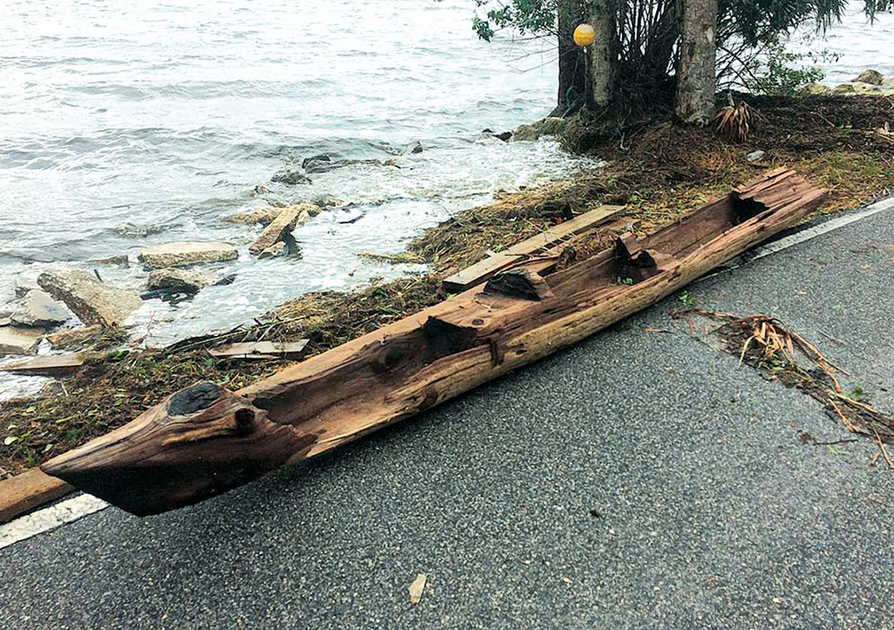 Un canoë dans le sillage d’Irma