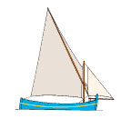 Dessin Bateau à livarde du Lavandou et de Saint Tropez.