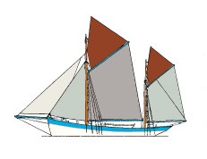 Dessin dundée mauritanien de Douarnenez.