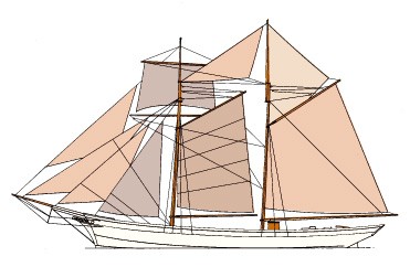 dessin goélette islandaise bretonne