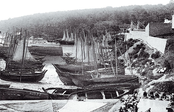 Photo du port du Bono en 1900