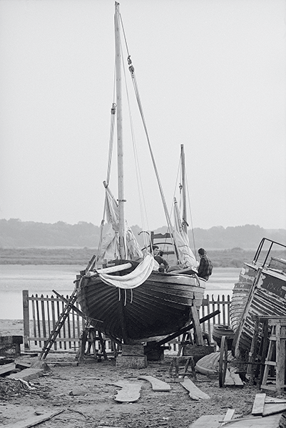Marianne toute seule en finition au chantier Lefèvre d’Étaples, fin août 1967.