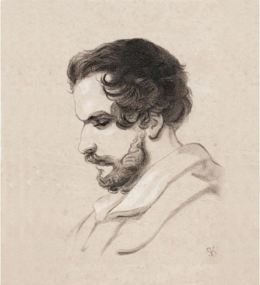 Portrait Edward John Trelawny