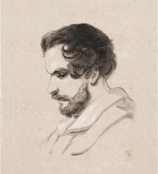 Portrait Edward John Trelawny