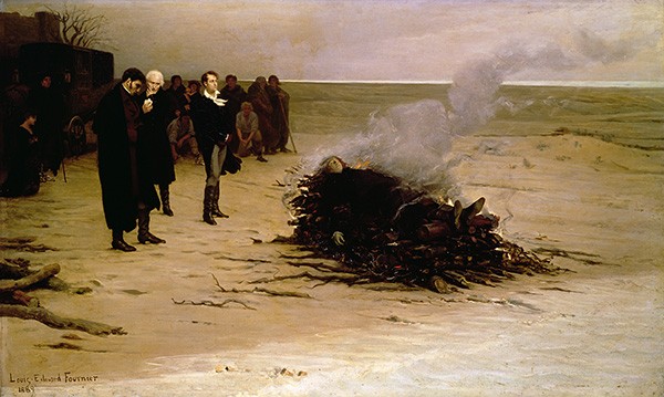 Peinture Funérailles de Shelley