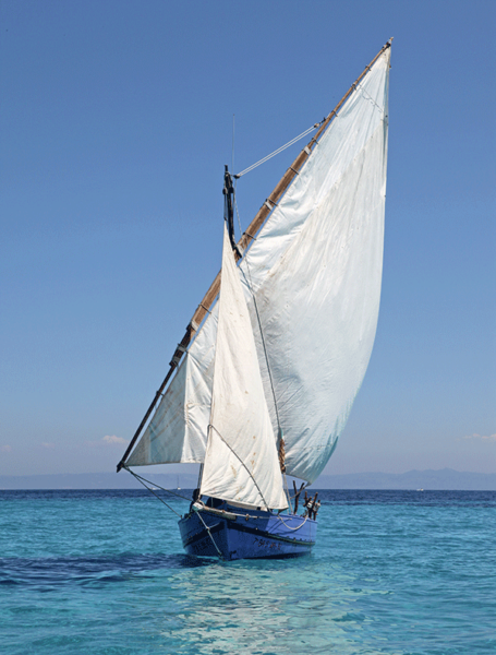 Armengol sculpteur, Bateau Sa Rata, Navigation Méditerranée