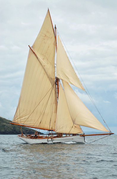 Le cotre Integrity en navigation