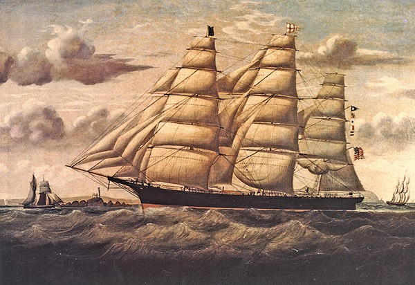 Portrait de clipper américain