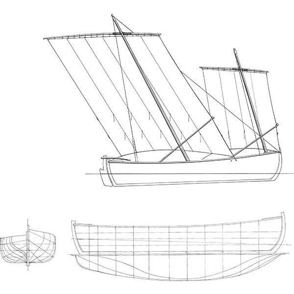 Plan d'une chaloupe, 1779