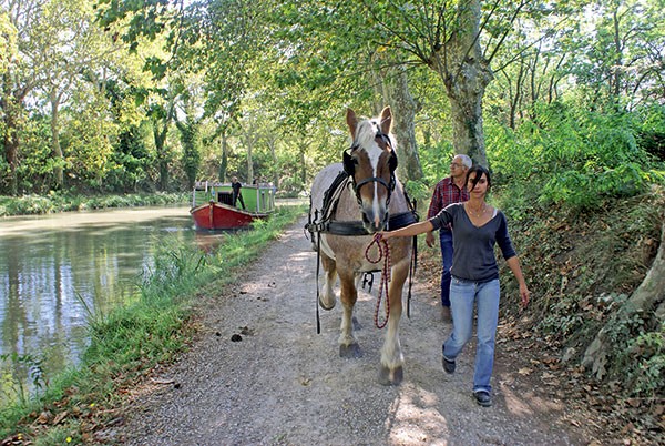 Robert Mornet, Barque de poste, canal du Midi