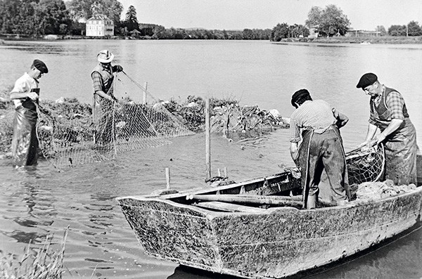 Pêche depuis un couralin