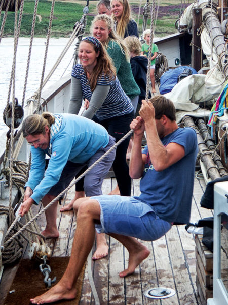 Grayhound Lugger, transport à la voile, Voilier traditionnel Douarnenez