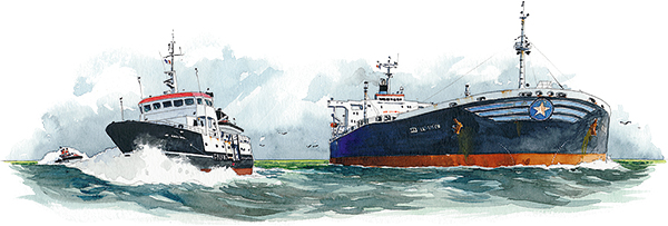 aquarelle bateau