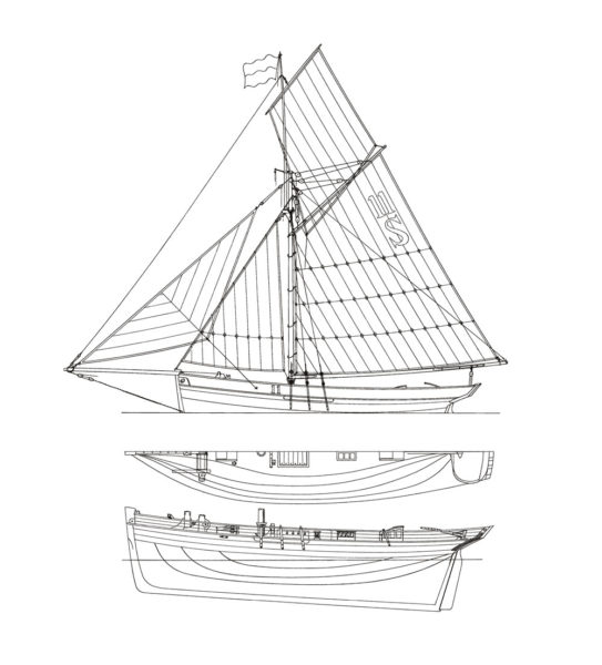 Pilot cutter, bateau Luke Powell, Luke Powell’s ships, Falmouth pilot cutter Pellew