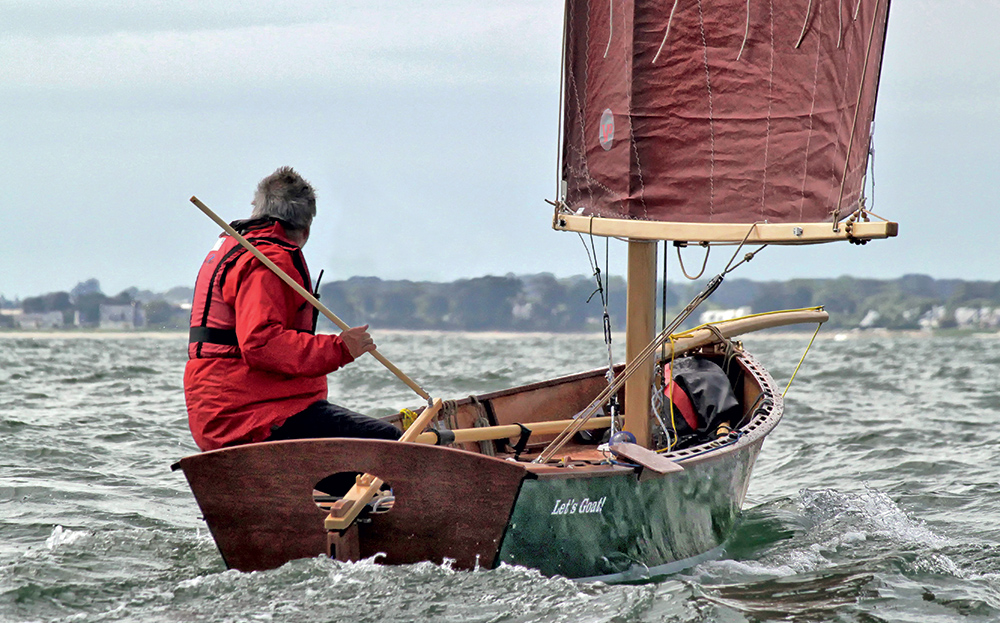 Goat Island Skiff, le voile-aviron qui plane