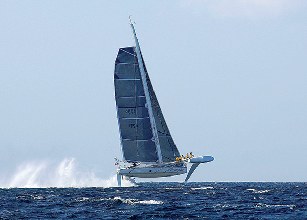 l'hydroptère en vole