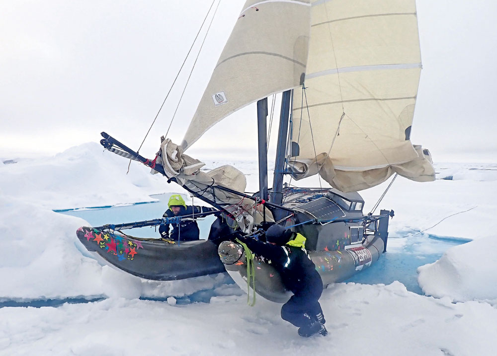 De glace et de vent, Sébastien Roubinet sur les voies du pôle
