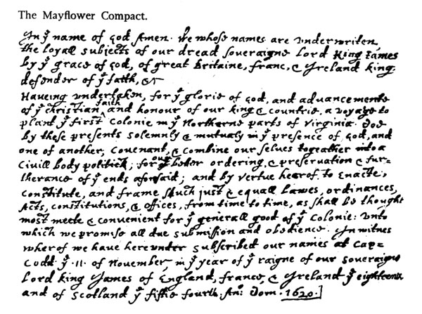 « Mayflower Compact »