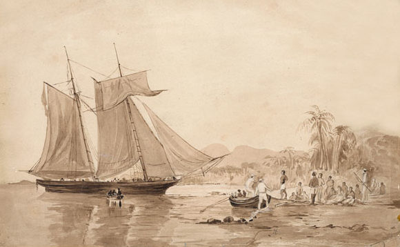 Dessin de 1849, attribué  à Édouard Duncan (1803-1882).