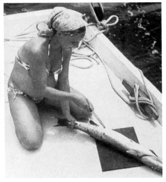 Lydia, alors enceinte de Thomas,
en 1976.