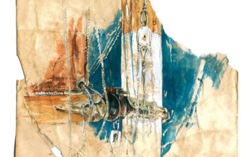 dessin du vit-de-mulet du sloup Babar, aujourd’hui armé par Sophie Ladame.