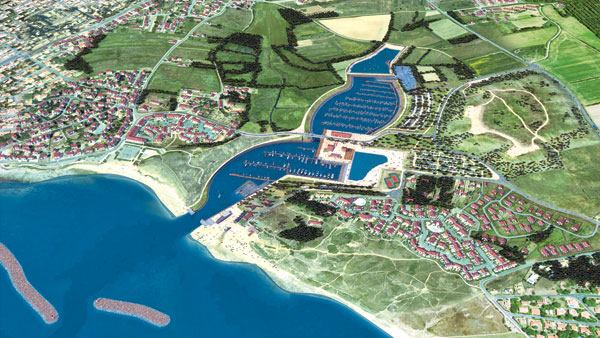 port de plaisance à Brétignolles-sur-Mer, en Vendée, a suscité une forte opposition. 