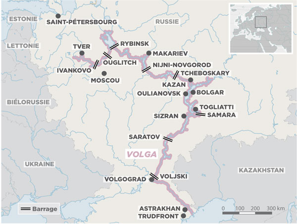 carte de la Volga