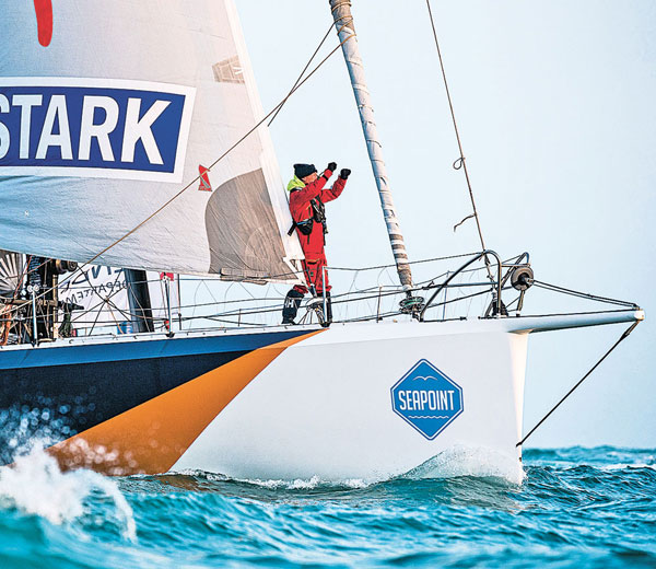 Ari Huusela a testé sur le dernier Vendée Globe une voile recyclable à 100 pour cent.