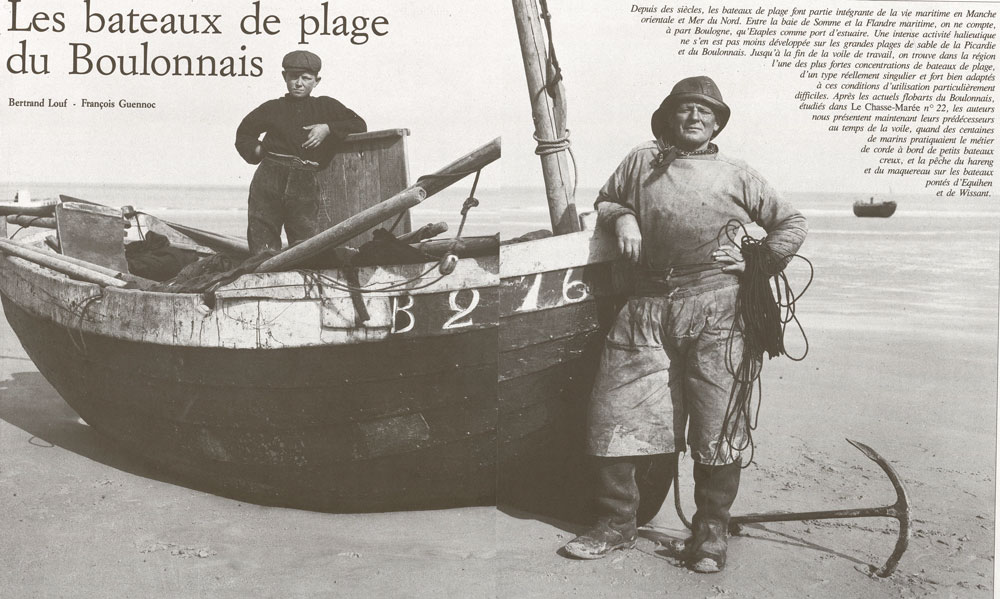 Les bateaux de plage du Boulonnais