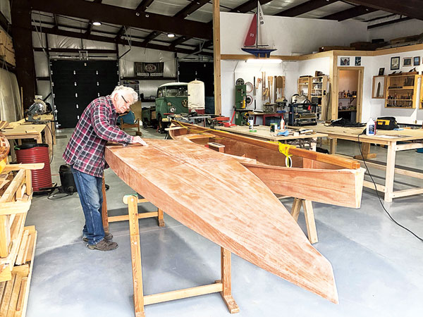 Jim Waldie, dans son chantier de Merrickville