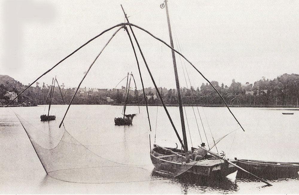 Le bateau-carrelet de la Rance