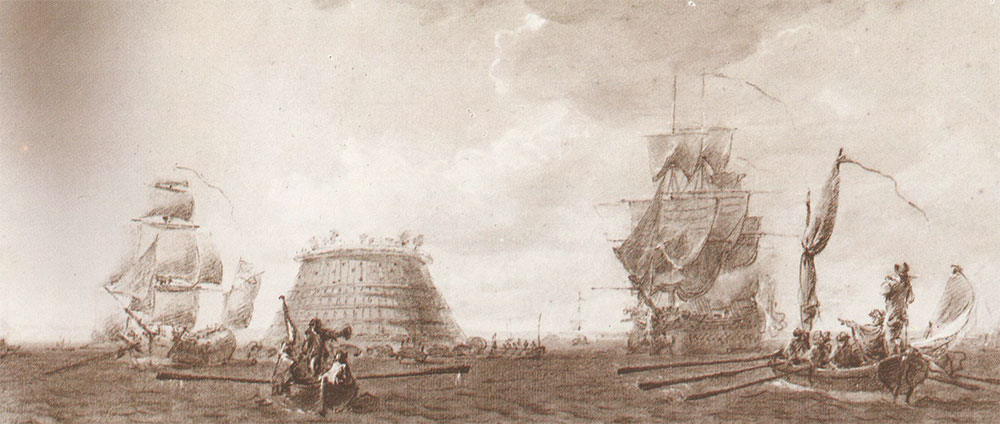 Les cônes de la grande digue de Cherbourg : un défi technique et maritime au XVIIIe siècle.