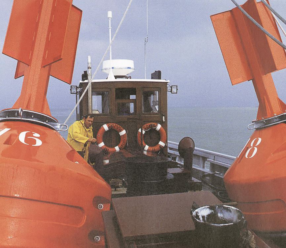 Le Somme II à Saint-Valery Dernier baliseur en bois