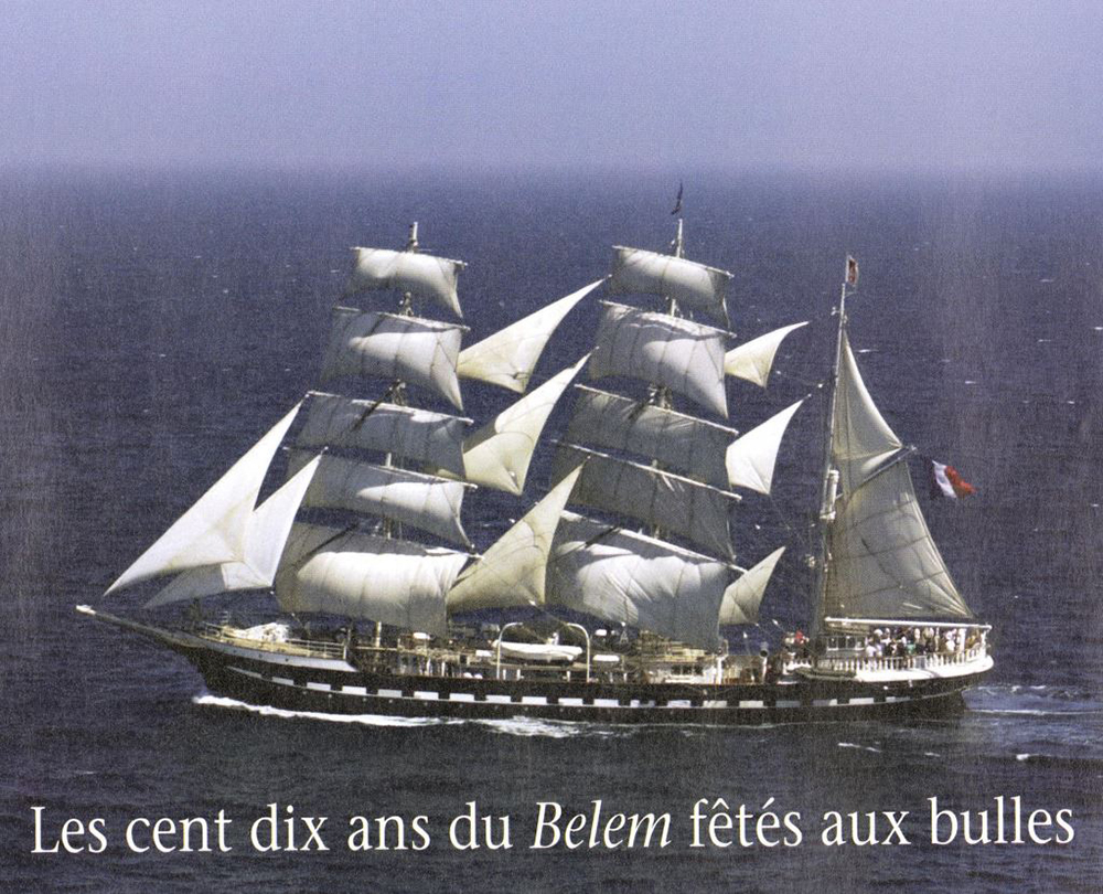 Les cent dix ans du Belem fêtés aux bulles