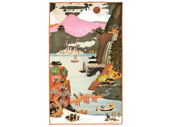 Le Printemps au Japon, l’une des tapisseries des quatre saisons