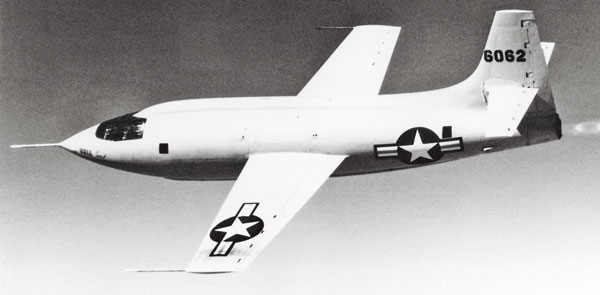 le Bell X1, piloté par Chuck Yeager