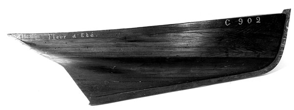 Demi-coque d’un sloup à vivier de 1899, l’un des premiers de la série des « 900 » 