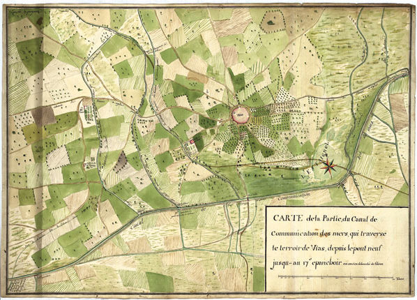 Plan du « canal de communication des deux mers »