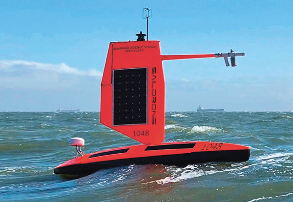 Des drones marins sont positionnés dans l’océan 