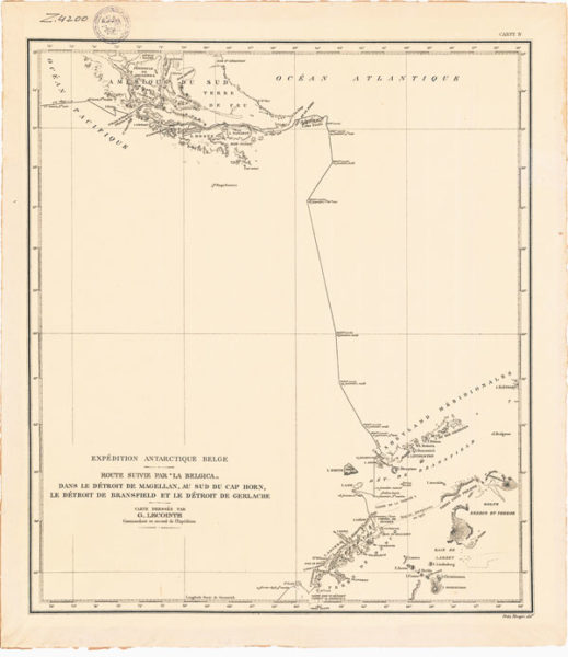 Le 23 janvier, l’expédition belge atteint la péninsule Antarctique.