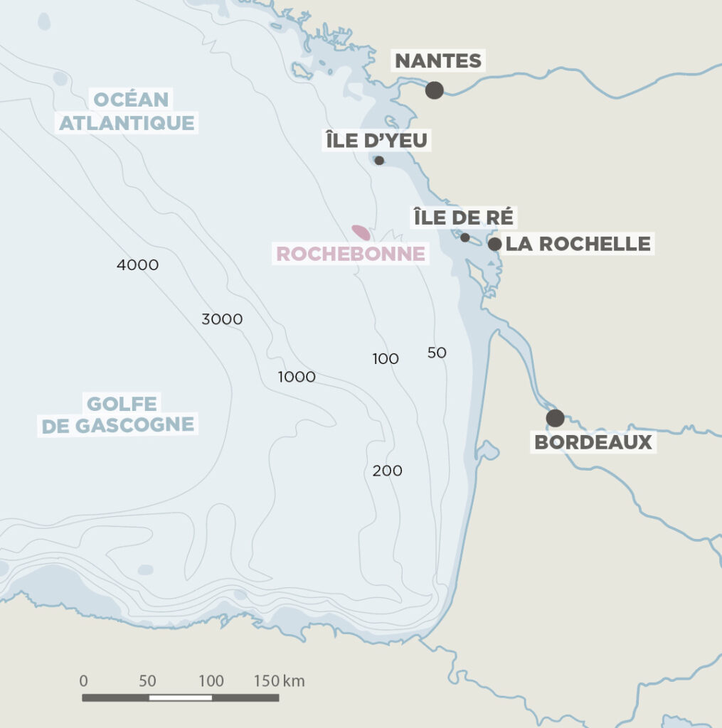 Carte du golfe de Gascogne