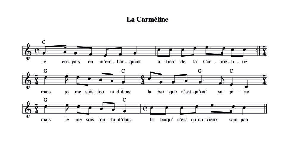 Chants à virer – La Carméline