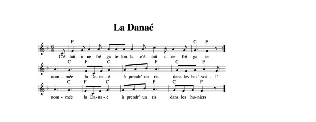 Chants à virer – La Danaé