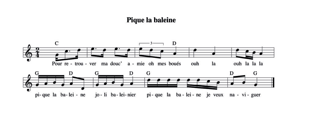 Chant de gaillard d’avant – Pique la baleine