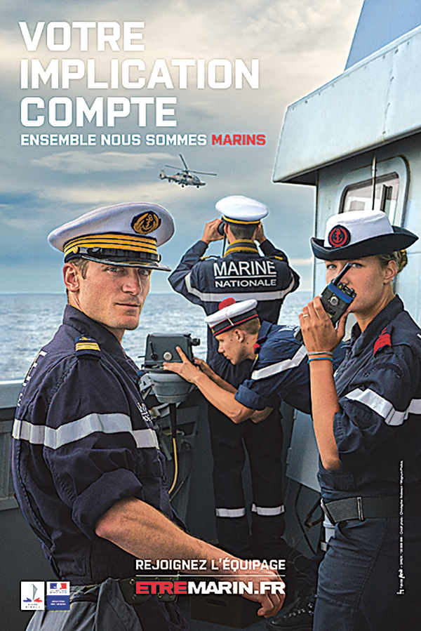 Affiche de recrutement marine nationale
